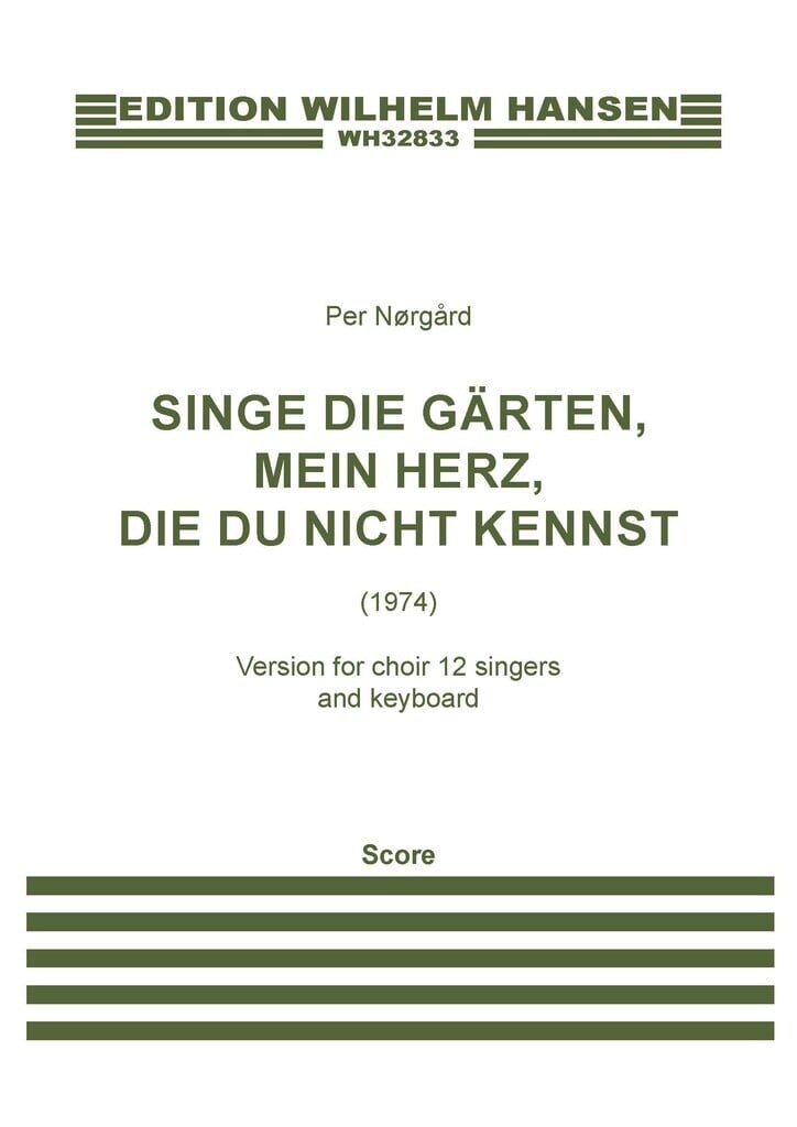 Singe die Gärten, mein Herz, die du nicht kennst